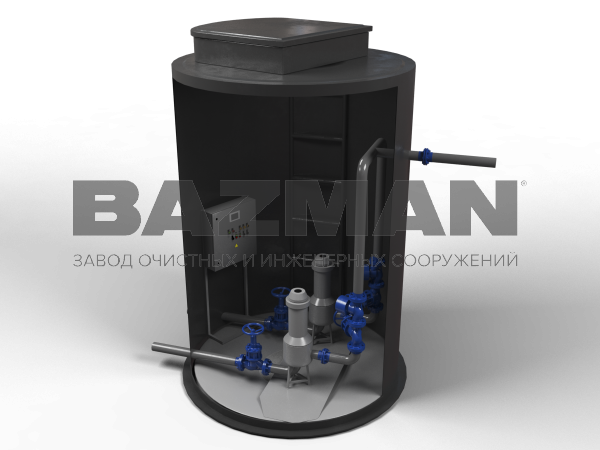 КНС с сухим колодцем